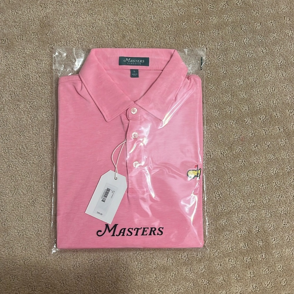 Pink 2024 Masters polo